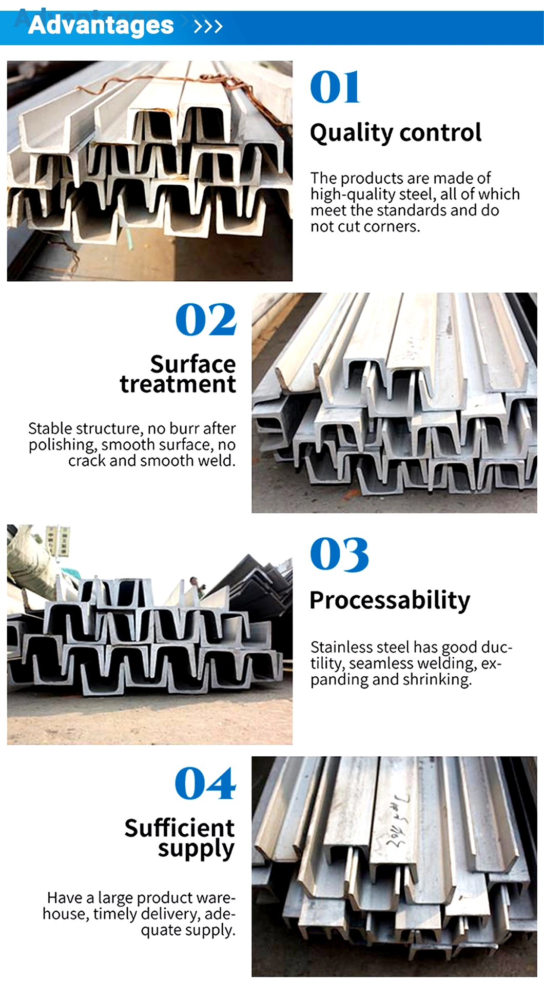 Chinese Suppliers Channel Steel I-Beam Pultruded Fiber Pultruded Profile Ms 8 Galvanized Steel C Channel Hot Rolled Purlins