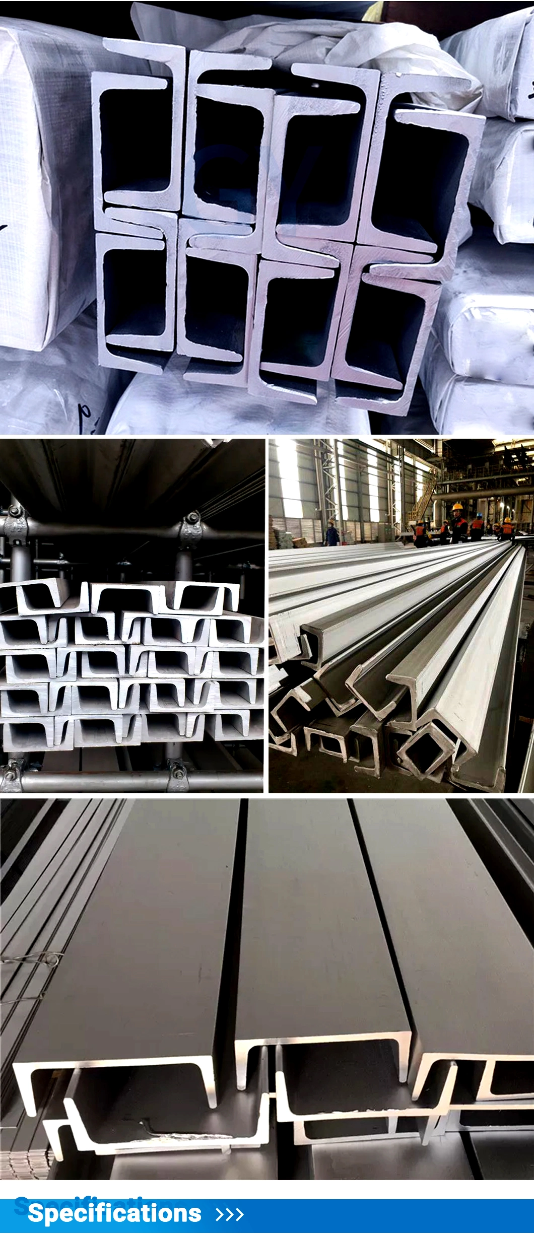 Channel Steel C/U Channel ASTM A36 Steel Dimensions Price Per Meter